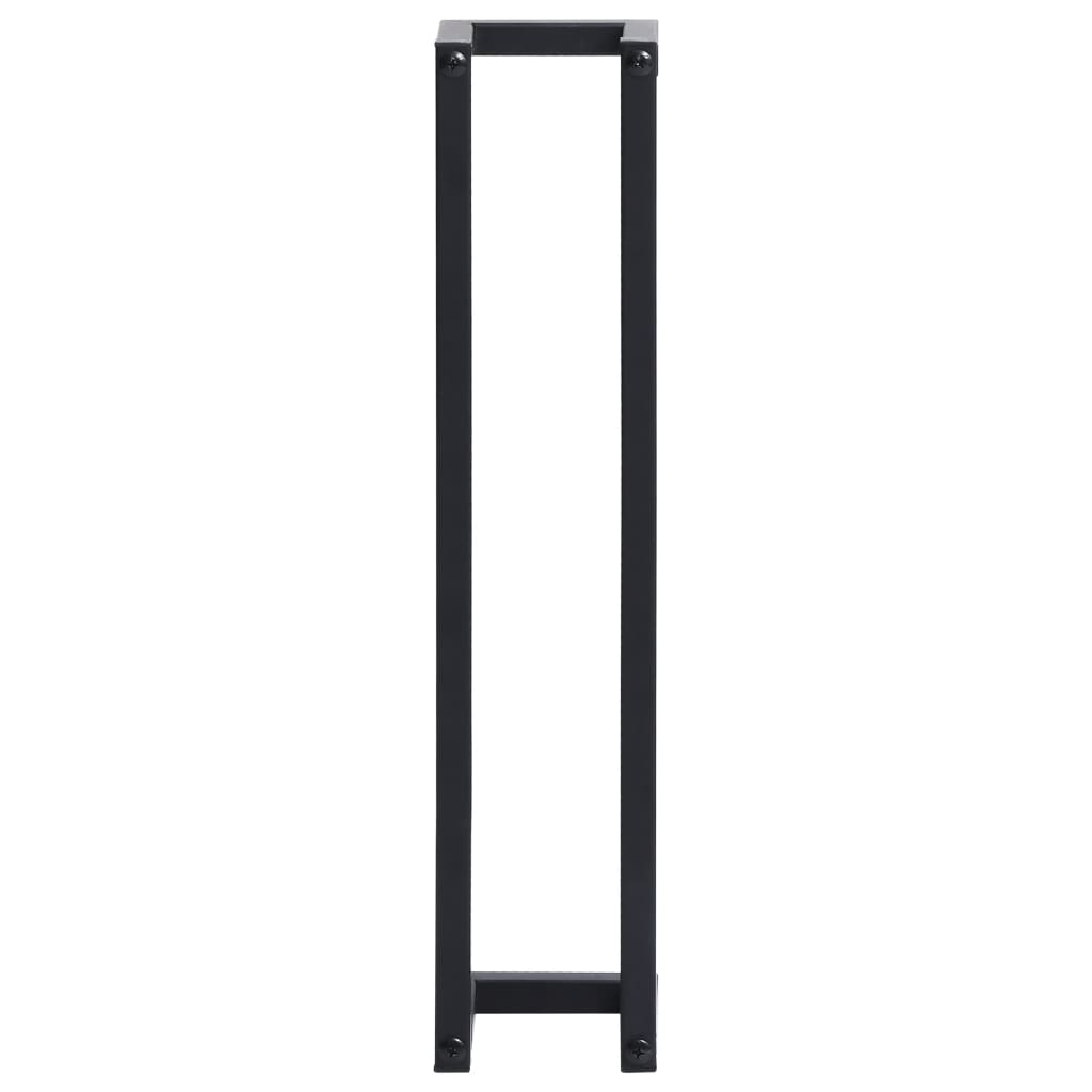 Towel Rack Black 12.5x12.5x60 cm Iron - Newstart Furniture