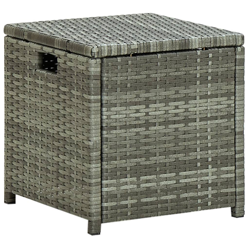6 Piece Garden Lounge Set with Cushions Poly Rattan Grey - Newstart Furniture