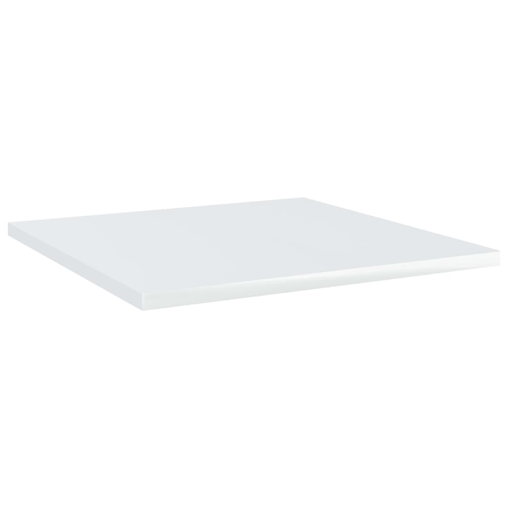 Bookshelf Boards 4 pcs High Gloss White 40x40x1.5 cm Engineered Wood - Newstart Furniture