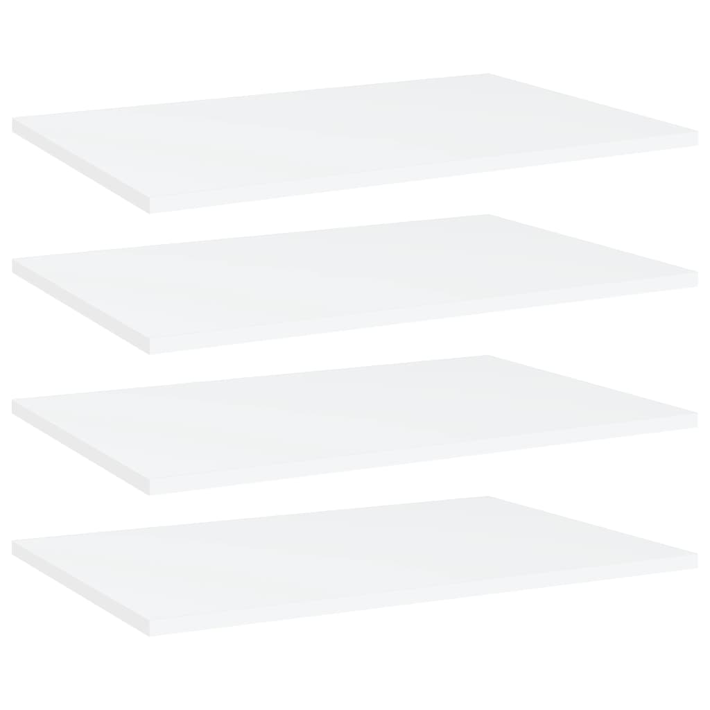 Bookshelf Boards 4 pcs White 60x40x1.5 cm Engineered Wood - Newstart Furniture