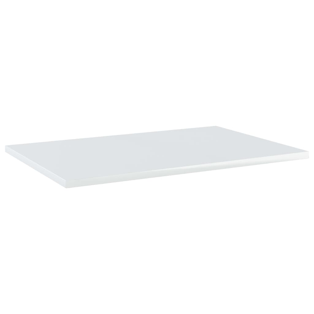 Bookshelf Boards 4 pcs High Gloss White 60x40x1.5 cm Engineered Wood - Newstart Furniture