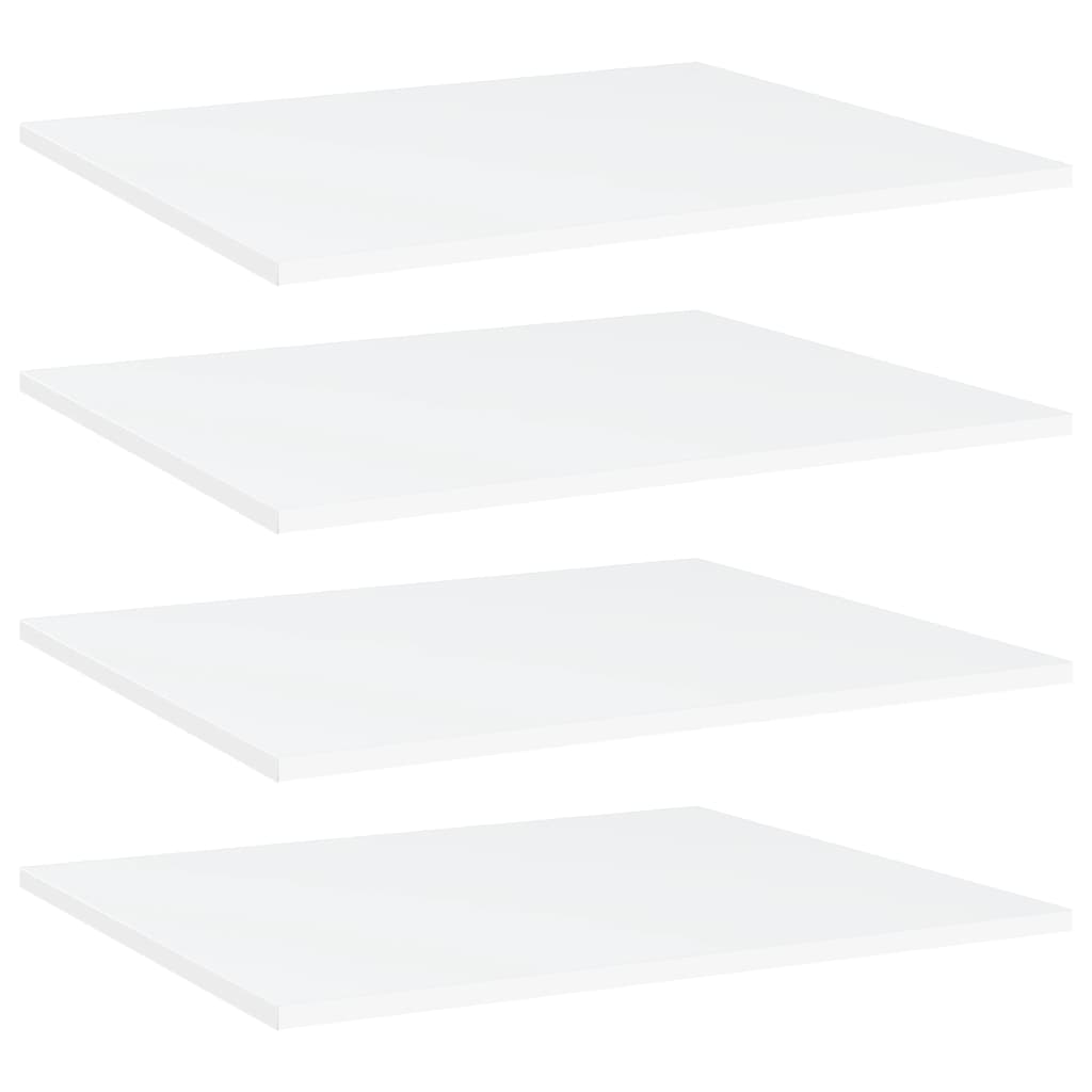 Bookshelf Boards 4 pcs White 60x50x1.5 cm Engineered Wood - Newstart Furniture