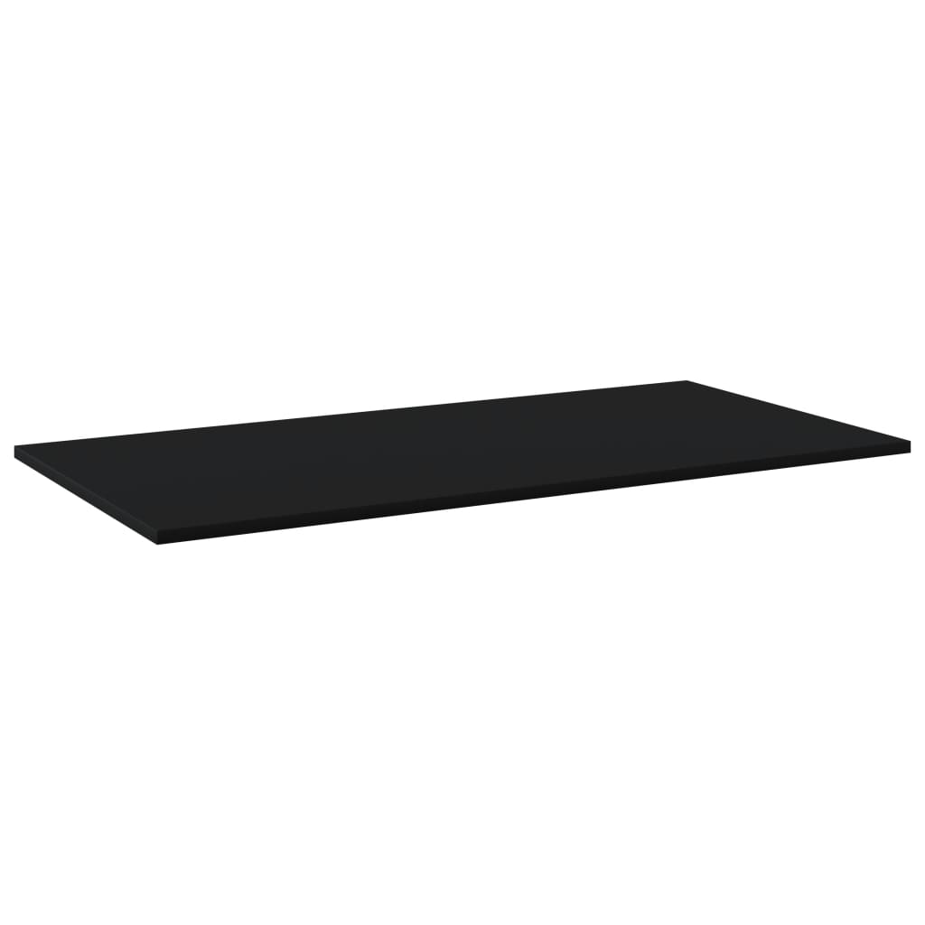 Bookshelf Boards 8 pcs Black 80x20x1.5 cm Engineered Wood - Newstart Furniture