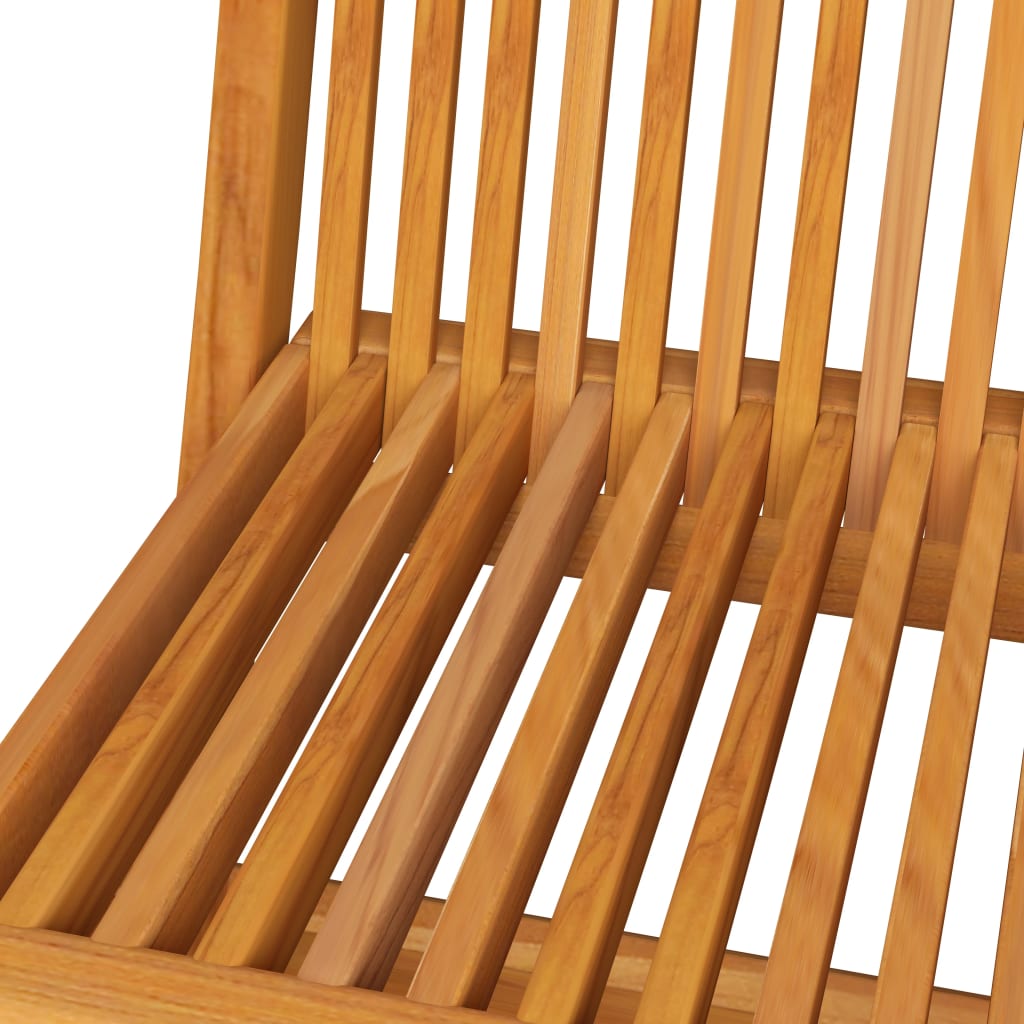 Garden Chairs with Cream Cushions 4 pcs Solid Teak Wood - Newstart Furniture