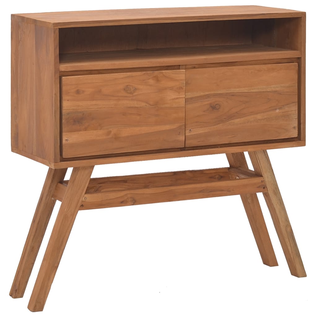 Console Table 80x30x80 cm Solid Teak Wood - Newstart Furniture