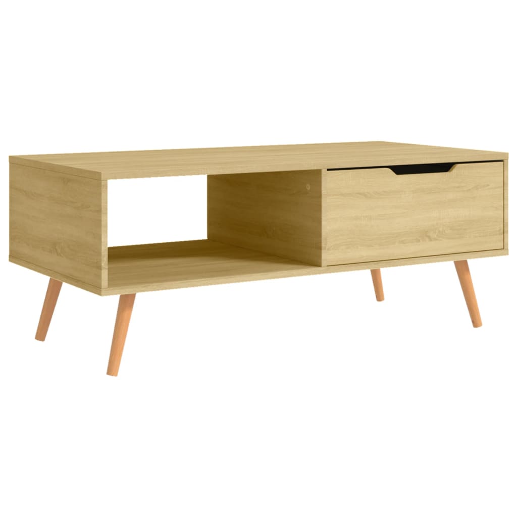 Coffee Table Sonoma Oak 100x49.5x43 cm Engineered Wood - Newstart Furniture