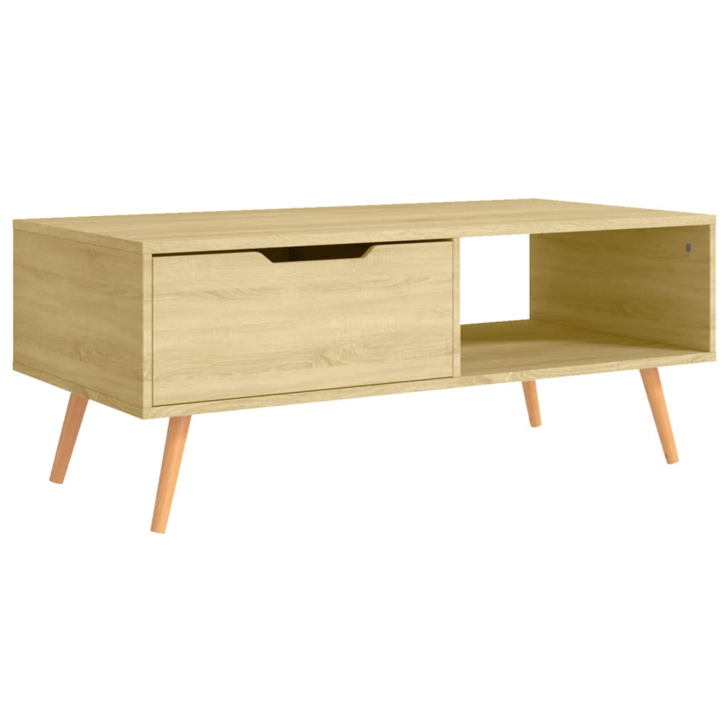 Coffee Table Sonoma Oak 100x49.5x43 cm Engineered Wood - Newstart Furniture