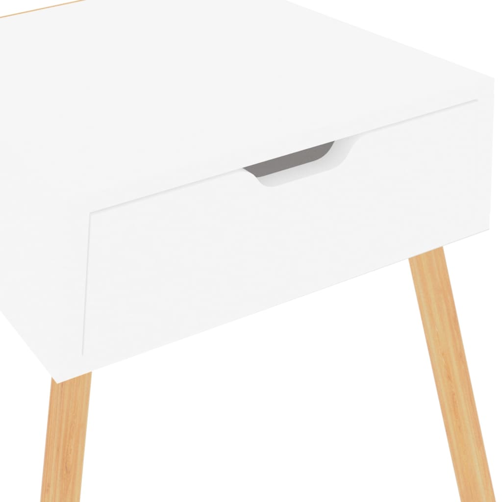Bedside Cabinet White 40x40x56 cm Engineered Wood - Newstart Furniture