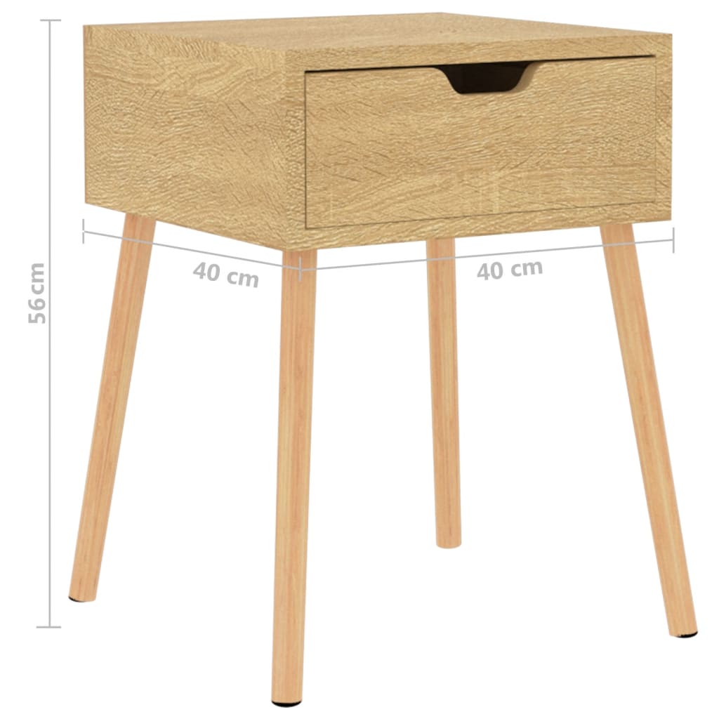 Bedside Cabinets 2 pcs Sonoma Oak 40x40x56 cm Engineered Wood - Newstart Furniture