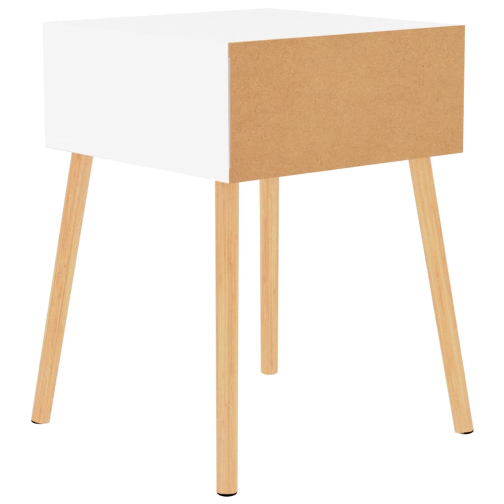Bedside Cabinets 2 pcs High Gloss White 40x40x56 cm Engineered Wood - Newstart Furniture