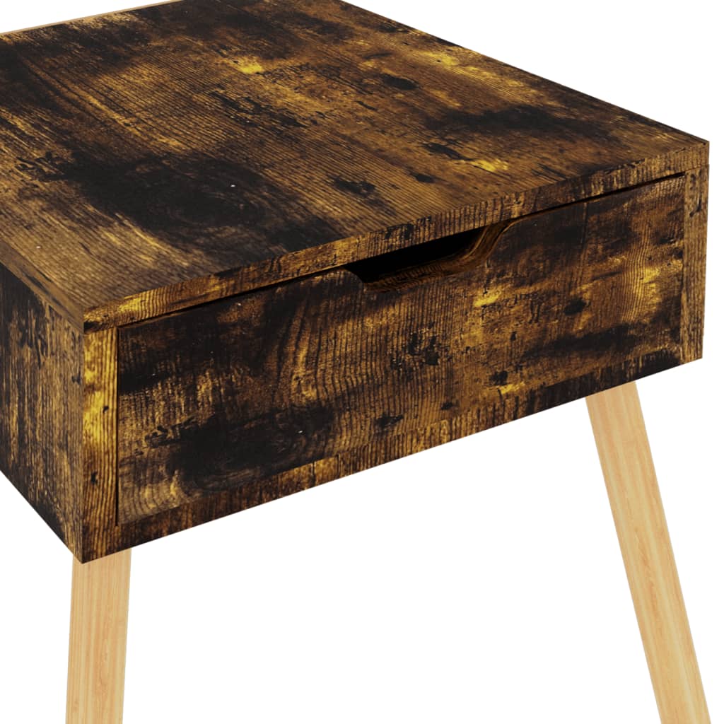 Bedside Cabinets 2 pcs Smoked Oak 40x40x56 cm Engineered Wood - Newstart Furniture