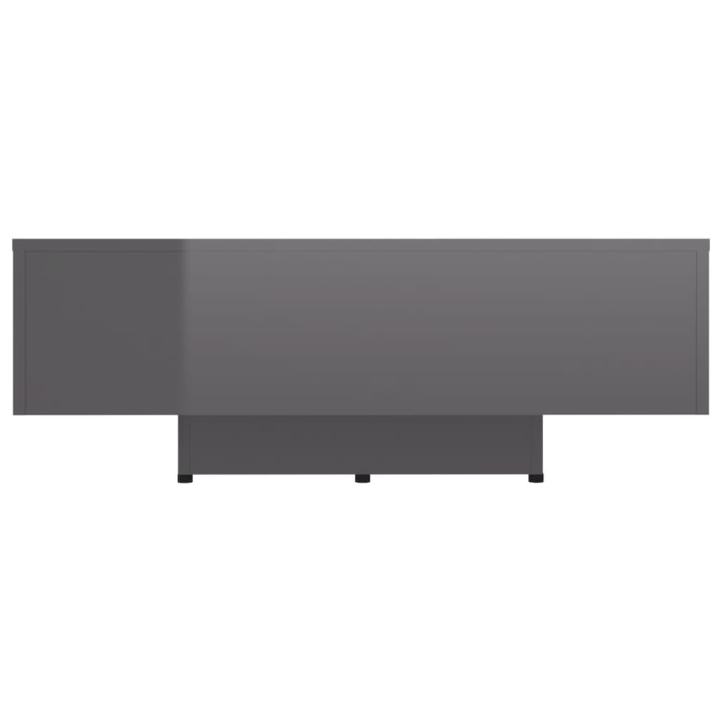 Coffee Table High Gloss Grey 85x55x31 cm Engineered Wood - Newstart Furniture
