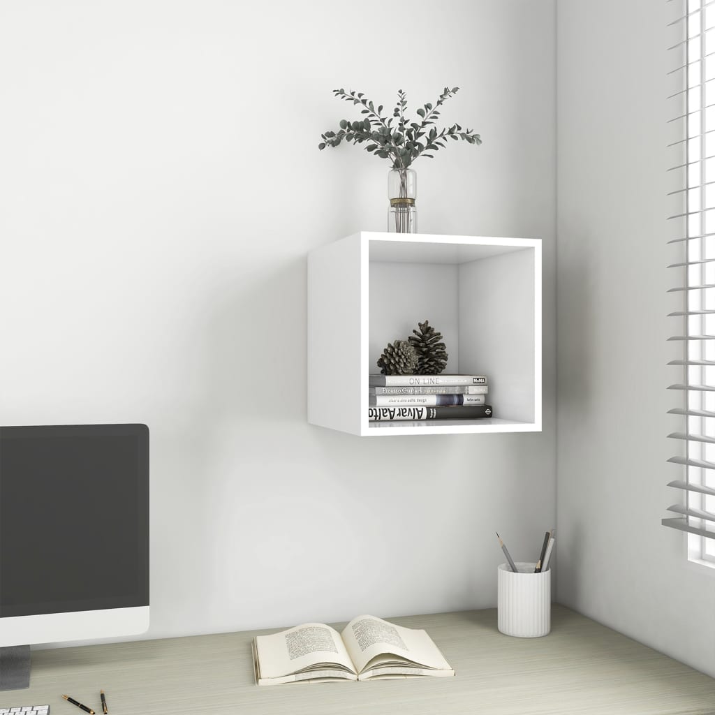 Wall Cabinet White 37x37x37 cm Engineered Wood - Newstart Furniture