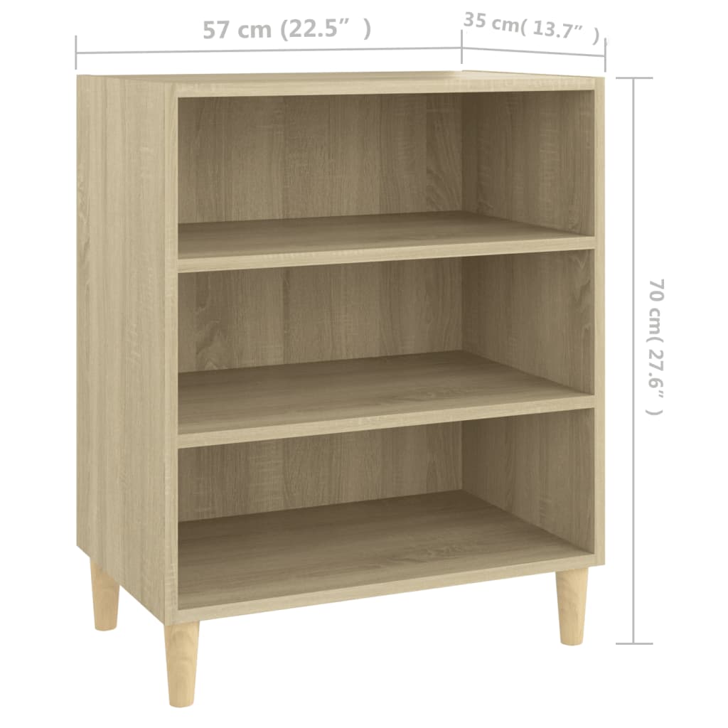 Sideboard Sonoma Oak 57x35x70 cm Engineered Wood - Newstart Furniture