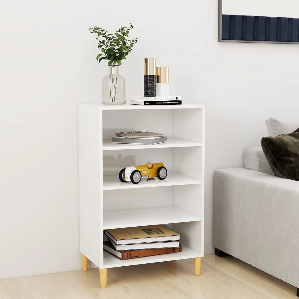 Sideboard High Gloss White 57x35x90 cm Engineered Wood - Newstart Furniture