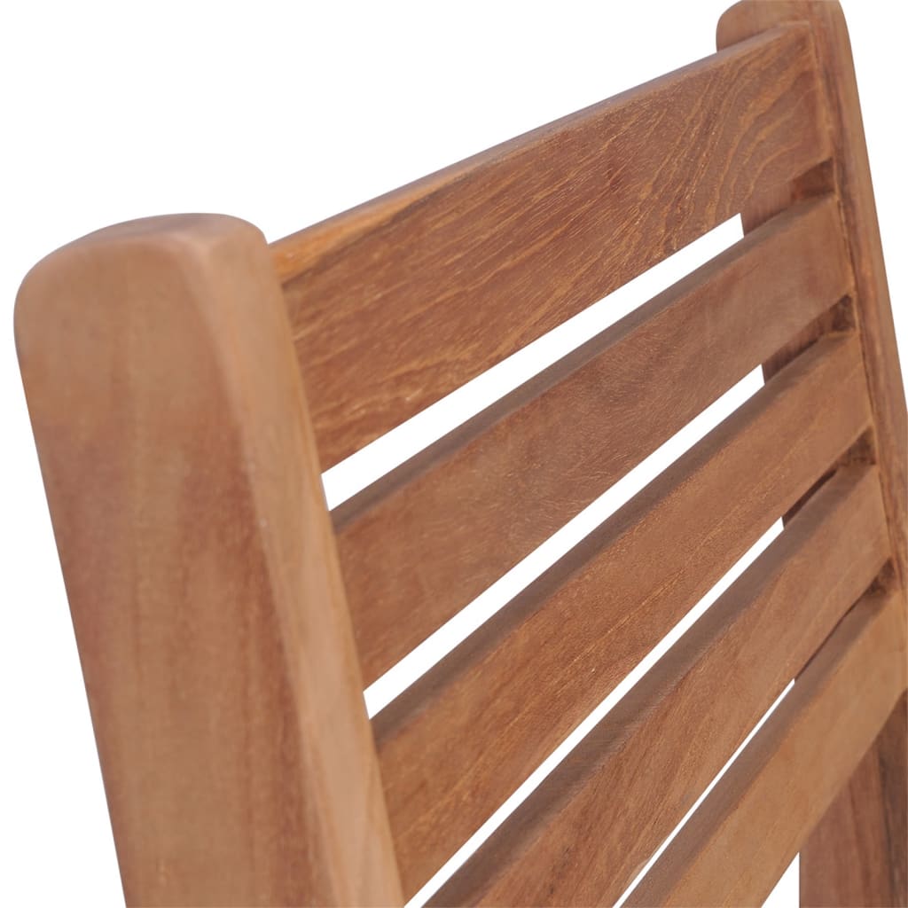 Stackable Garden Chairs with Cushions 8 pcs Solid Teak Wood - Newstart Furniture