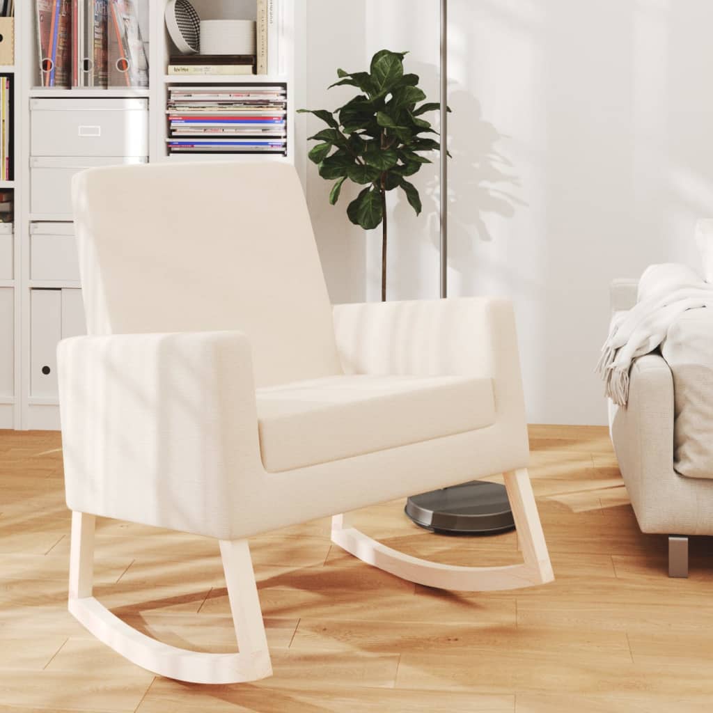 Rocking Chair Cream Fabric - Newstart Furniture