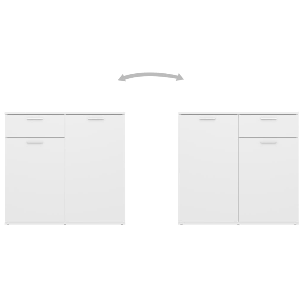 Sideboard White 160x36x75 cm Engineered Wood - Newstart Furniture