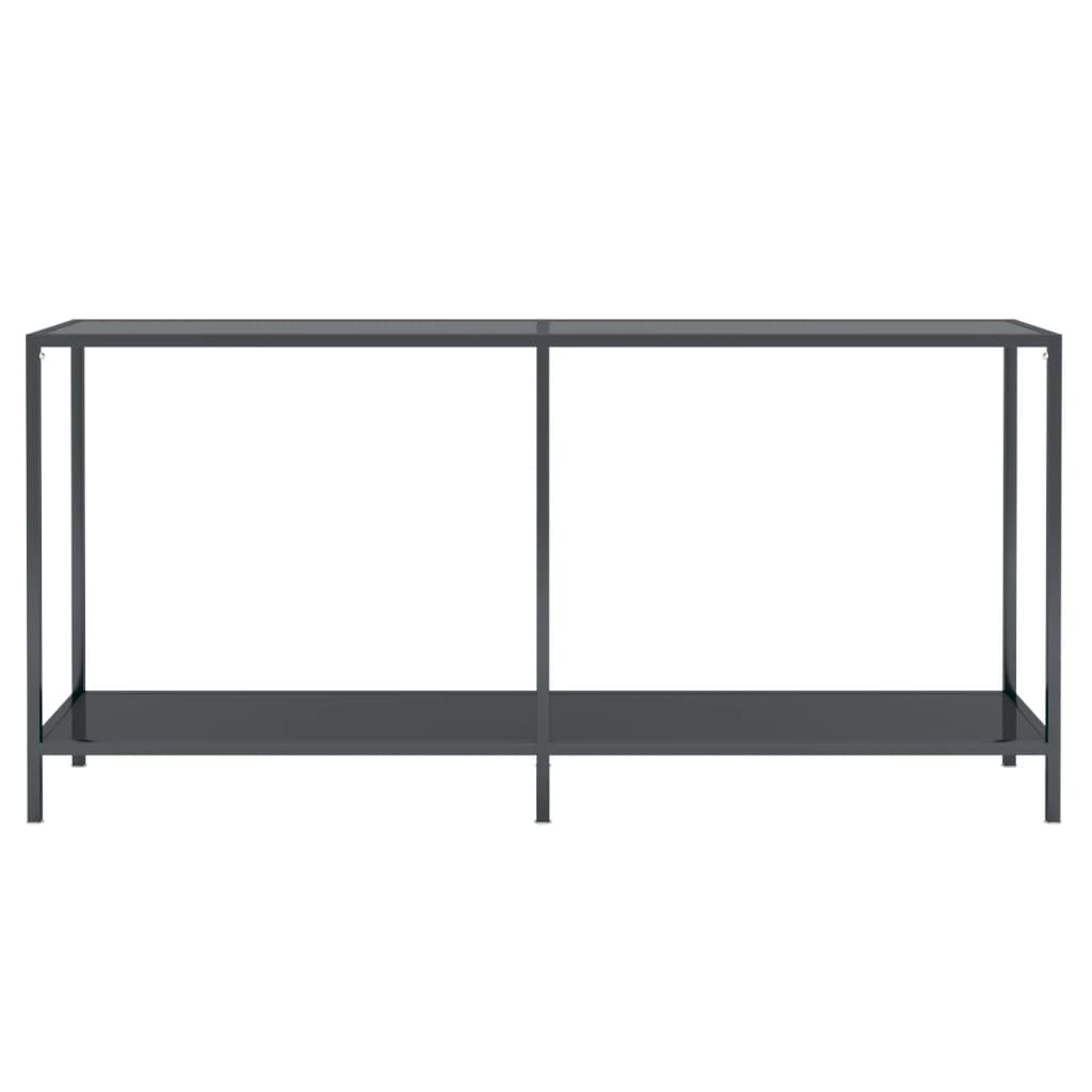 Console Table Black 160x35x75.5 cm Tempered Glass - Newstart Furniture