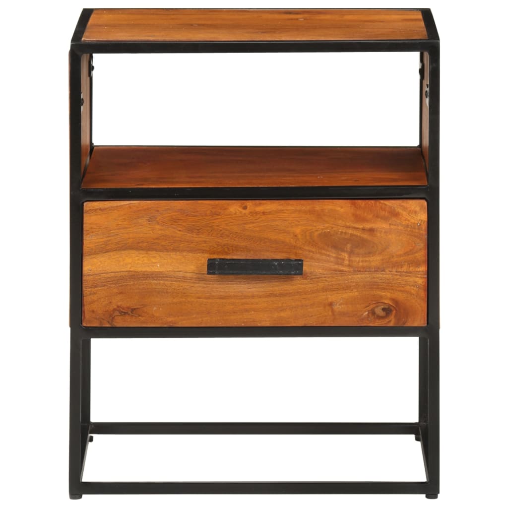Bed Cabinet 40x30x50 cm Solid Acacia Wood - Newstart Furniture
