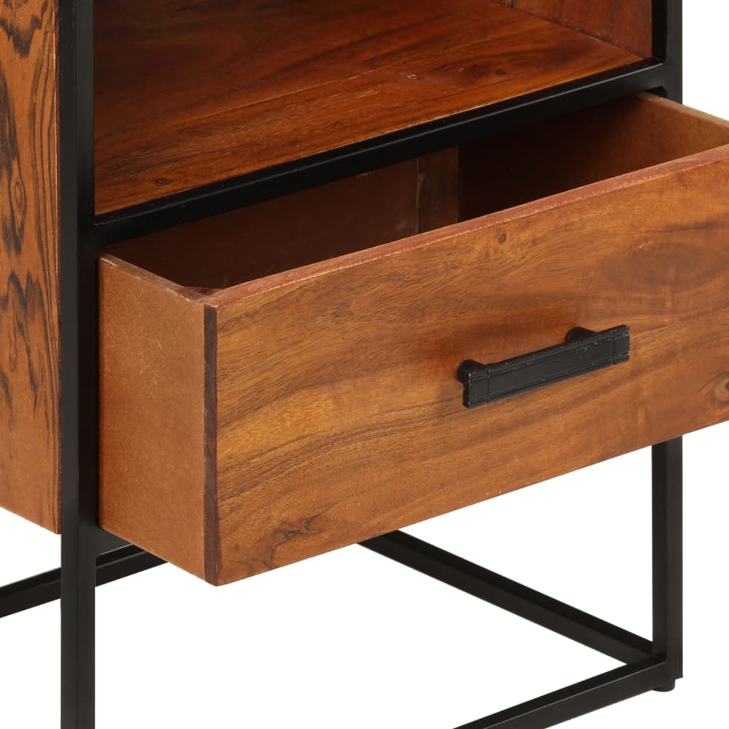 Bed Cabinet 40x30x50 cm Solid Acacia Wood - Newstart Furniture