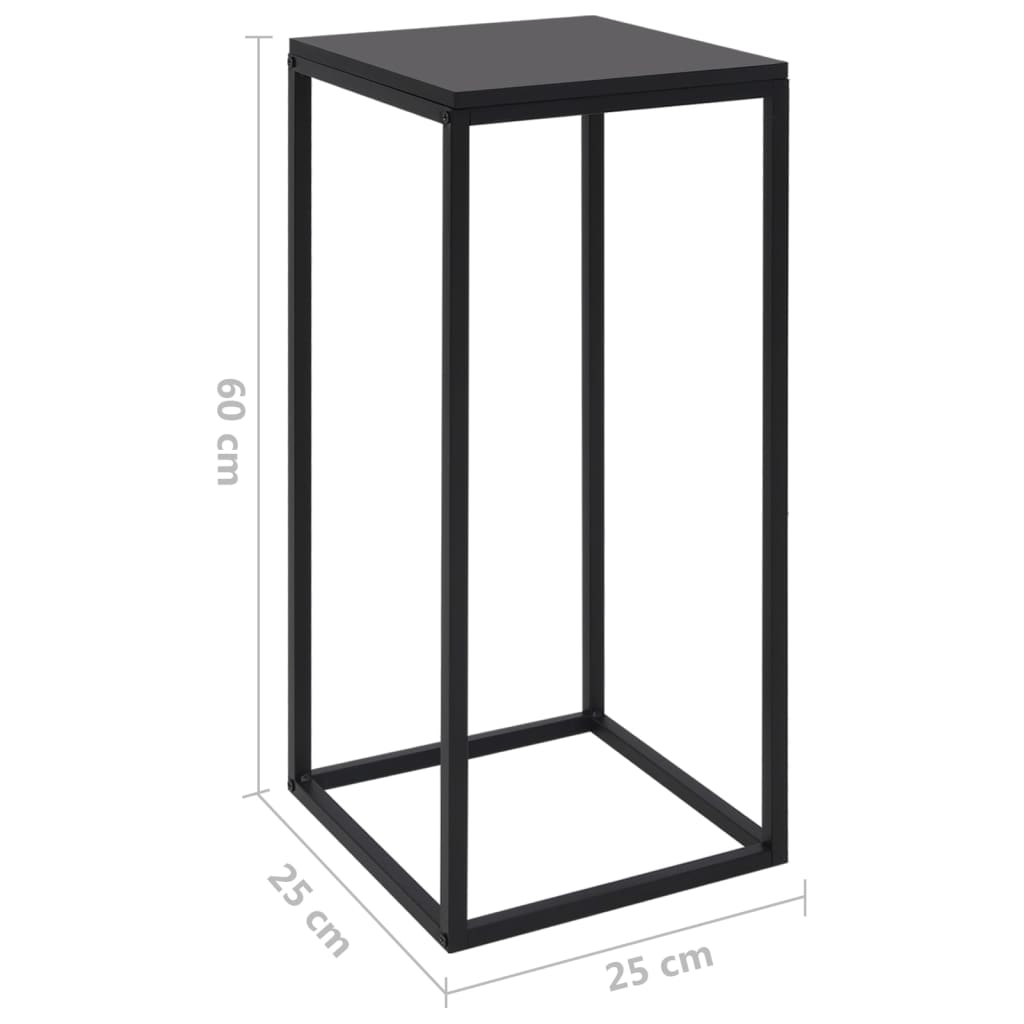 Side Tables 2 pcs Black Steel - Newstart Furniture