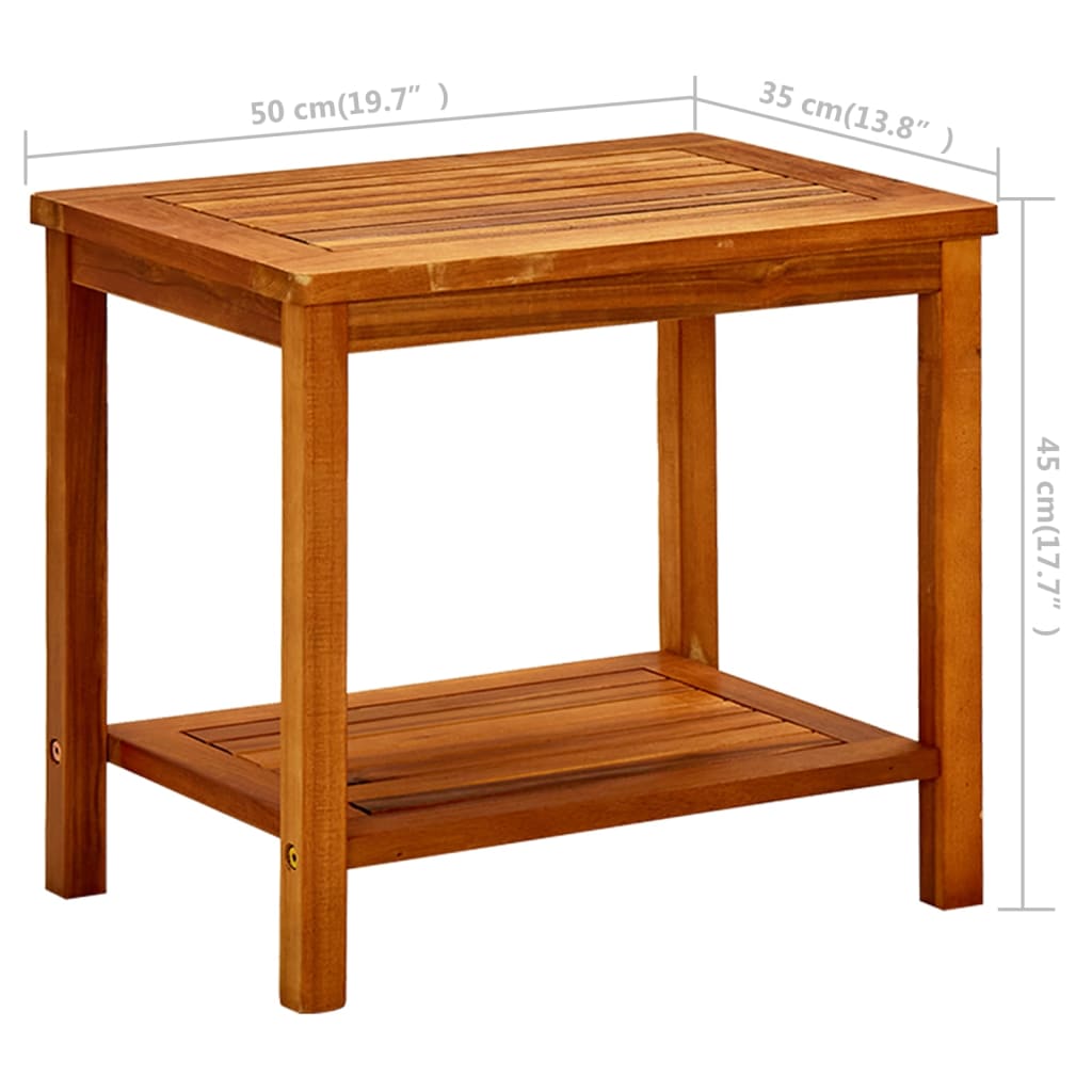 Coffee Table 50x35x45 cm Solid Acacia Wood - Newstart Furniture