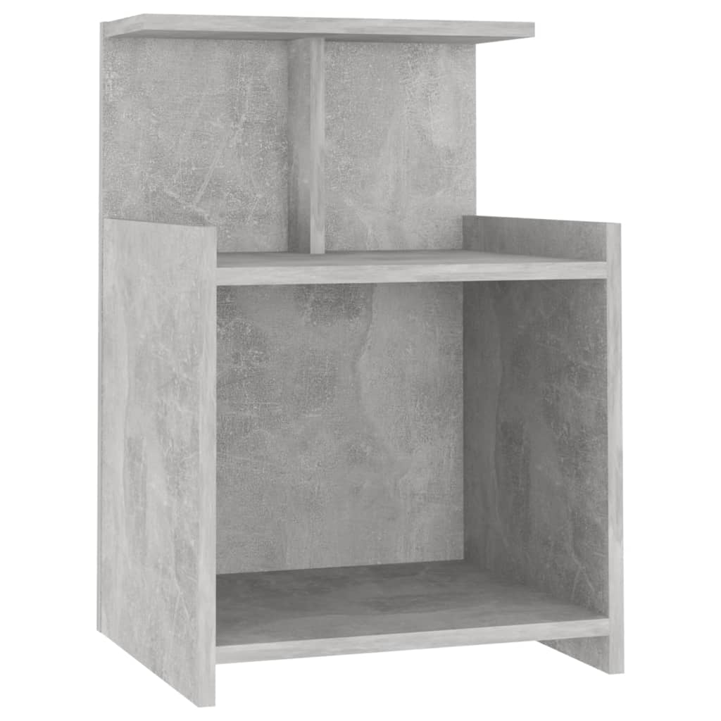 Bed Cabinet Concrete Grey 40x35x60 cm Engineered Wood - Newstart Furniture