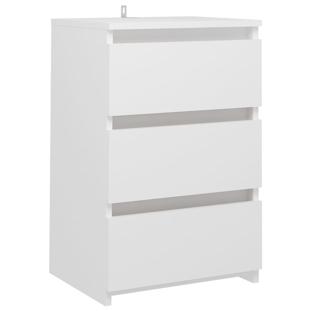 Bed Cabinets 2 pcs White 40x35x62.5 cm Engineered Wood - Newstart Furniture
