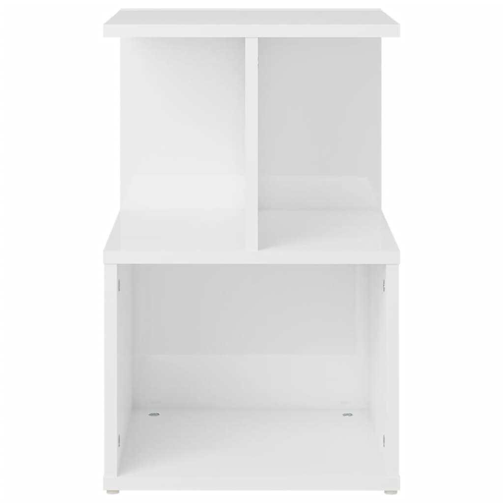 Bedside Cabinets 2 pcs High Gloss White 35x35x55 cm Engineered Wood - Newstart Furniture