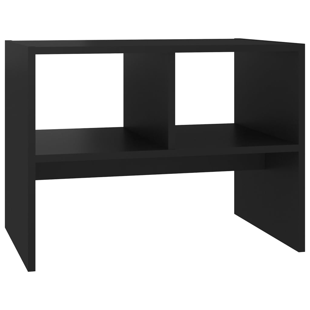 Side Table Black 60x40x45 cm Engineered Wood - Newstart Furniture