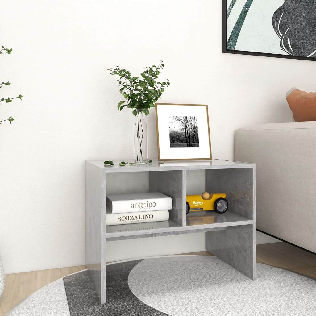 Side Table Concrete Grey 60x40x45 cm Engineered Wood - Newstart Furniture