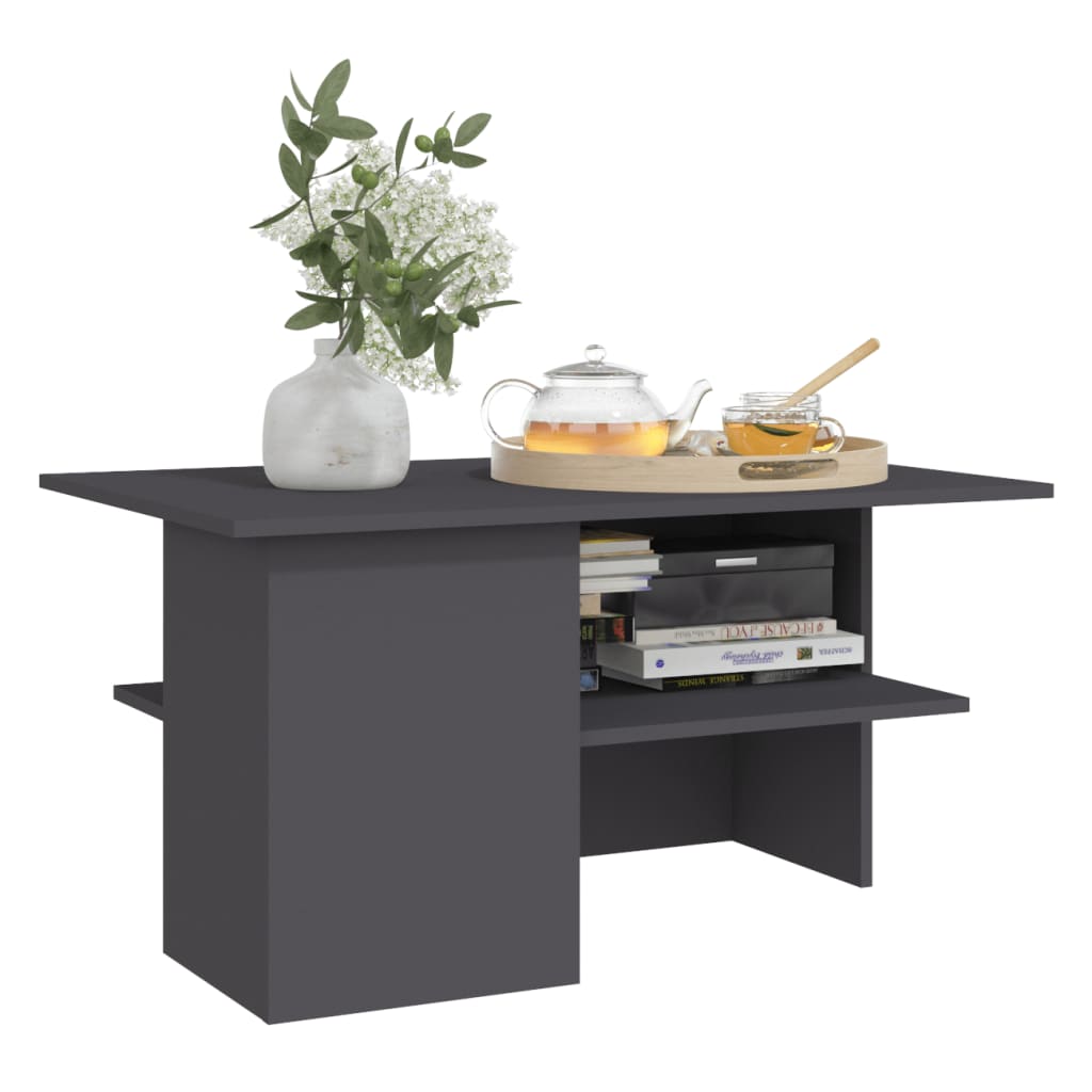 Coffee Table Grey 90x60x46.5 cm Engineered Wood - Newstart Furniture