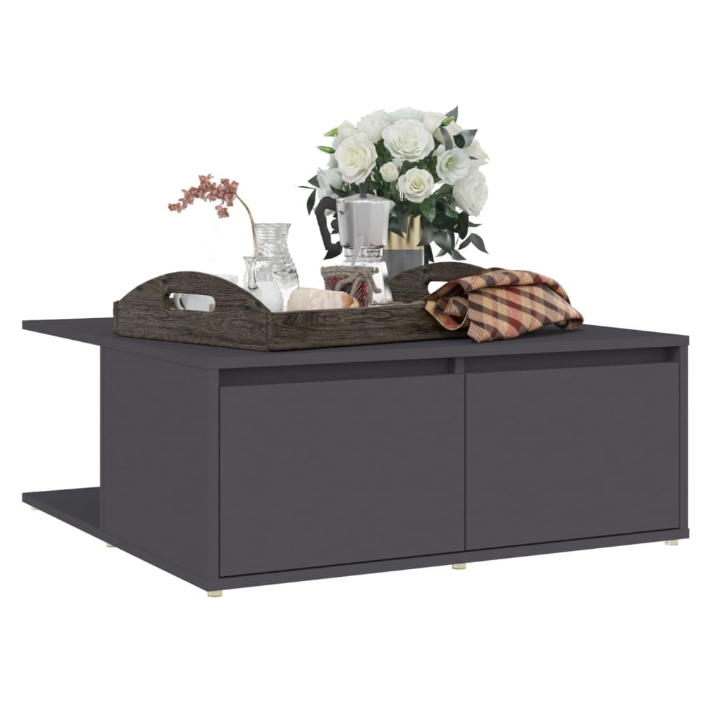 Coffee Table Grey 80x80x31 cm Engineered Wood - Newstart Furniture