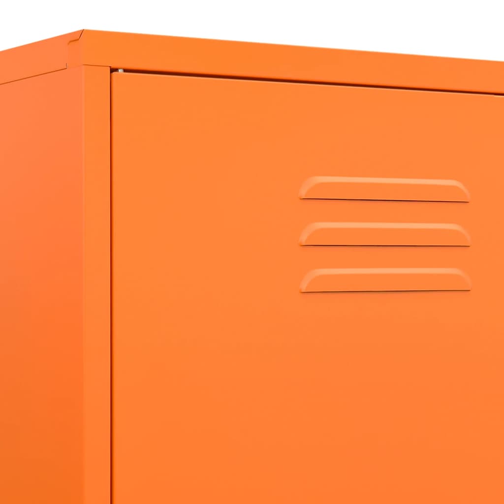 Wardrobe Orange 90x50x180 cm Steel - Newstart Furniture