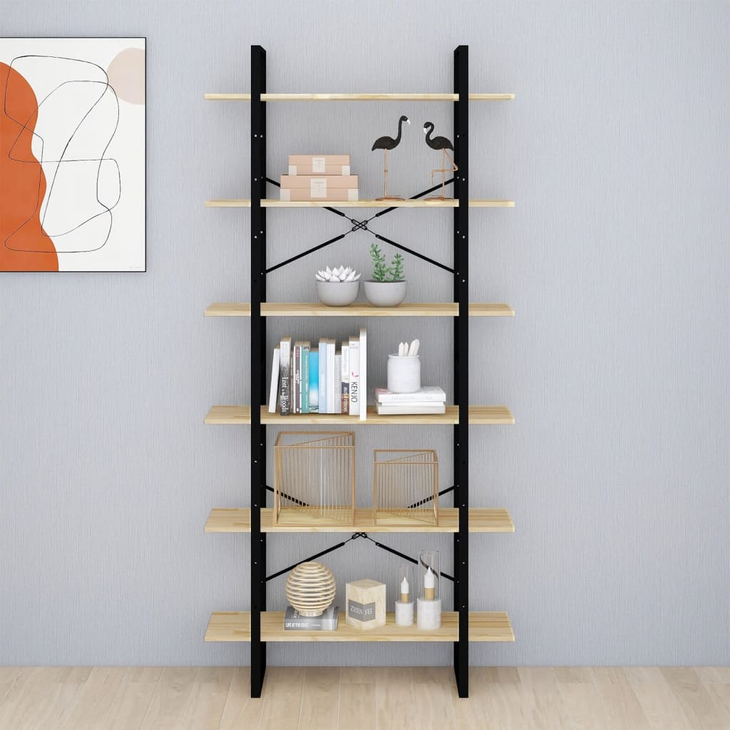 High Cabinet 100x30x210 cm Solid Pine Wood - Newstart Furniture