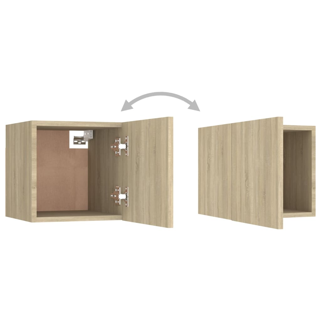 Bedside Cabinet Sonoma Oak 30.5x30x30 cm Engineered Wood - Newstart Furniture