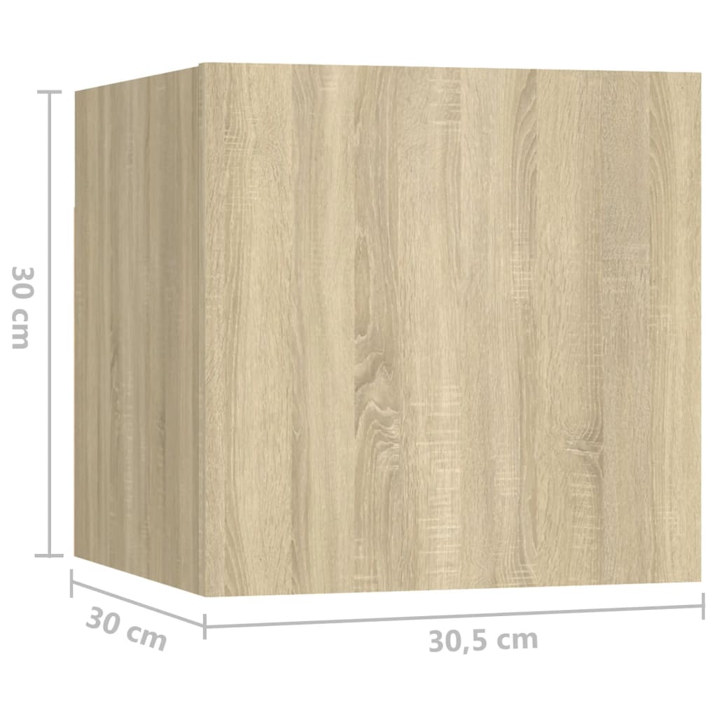 Bedside Cabinet Sonoma Oak 30.5x30x30 cm Engineered Wood - Newstart Furniture
