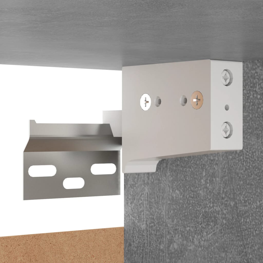 Bedside Cabinet Concrete Grey 30.5x30x30 cm Engineered Wood - Newstart Furniture