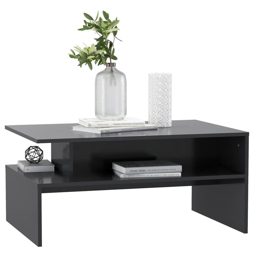 Coffee Table Grey 90x60x42.5 cm Engineered Wood - Newstart Furniture