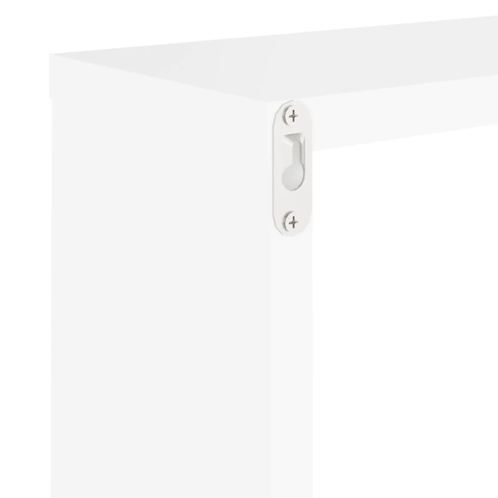 Wall Cube Shelves 2 pcs White 30x15x30 cm - Newstart Furniture