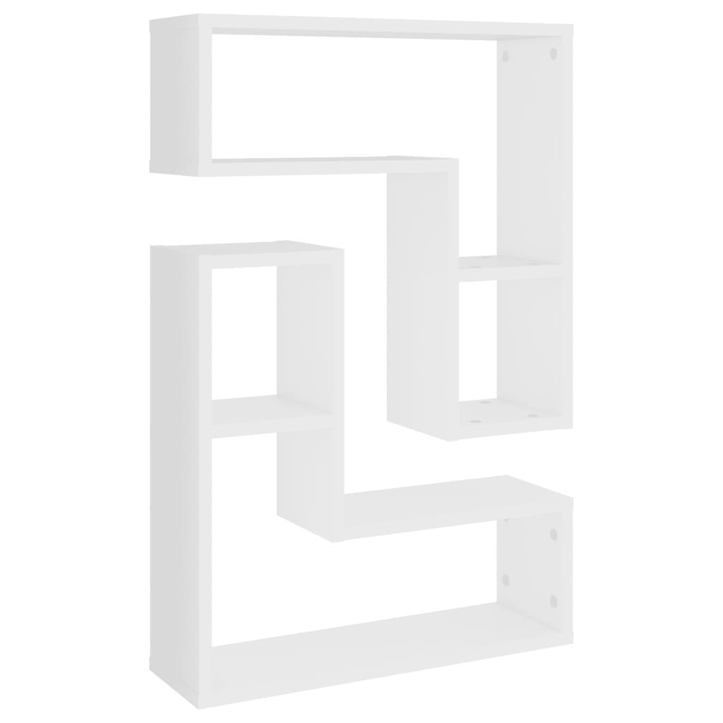 Wall Shelves 2 pcs White 50x15x50 cm Engineered Wood - Newstart Furniture