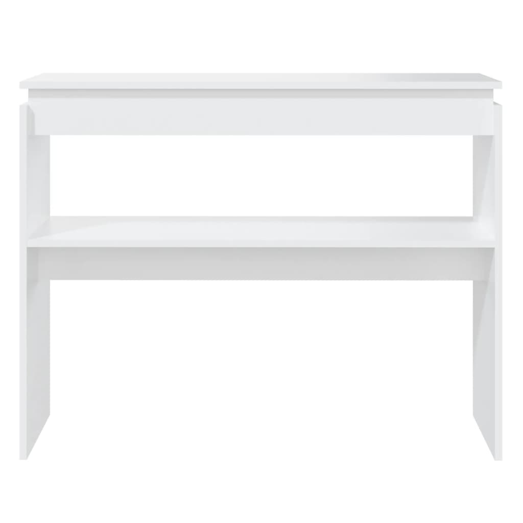 Console Table White 102x30x80 cm Engineered Wood - Newstart Furniture