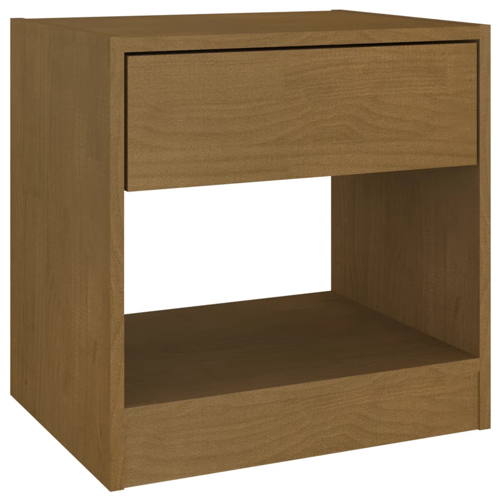 Bedside Cabinet Honey Brown 40x31x40 cm Solid Pinewood - Newstart Furniture