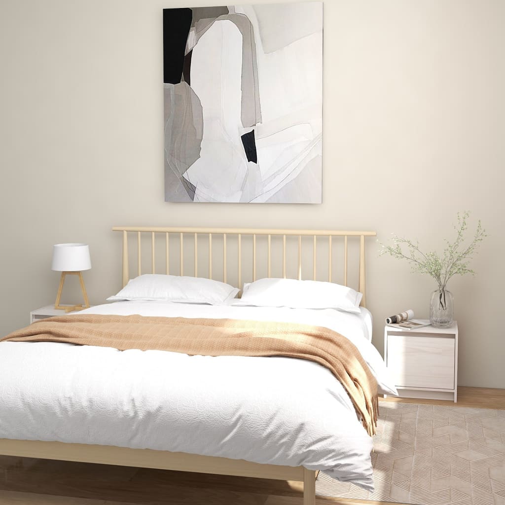 Bedside Cabinets 2 pcs White 40x30.5x40 cm Solid Pinewood - Newstart Furniture