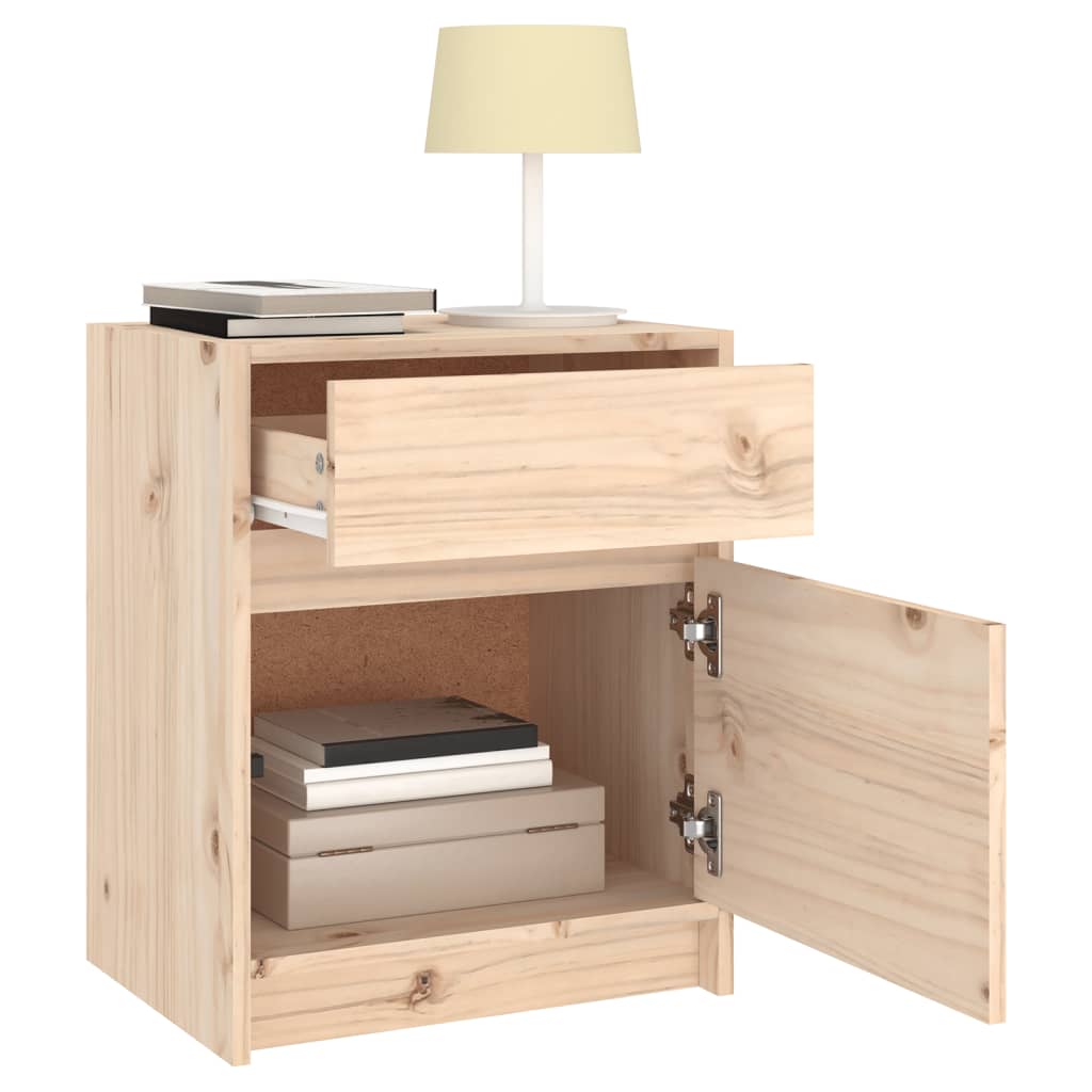 Bedside Cabinet 40x31x50 cm Solid Pinewood