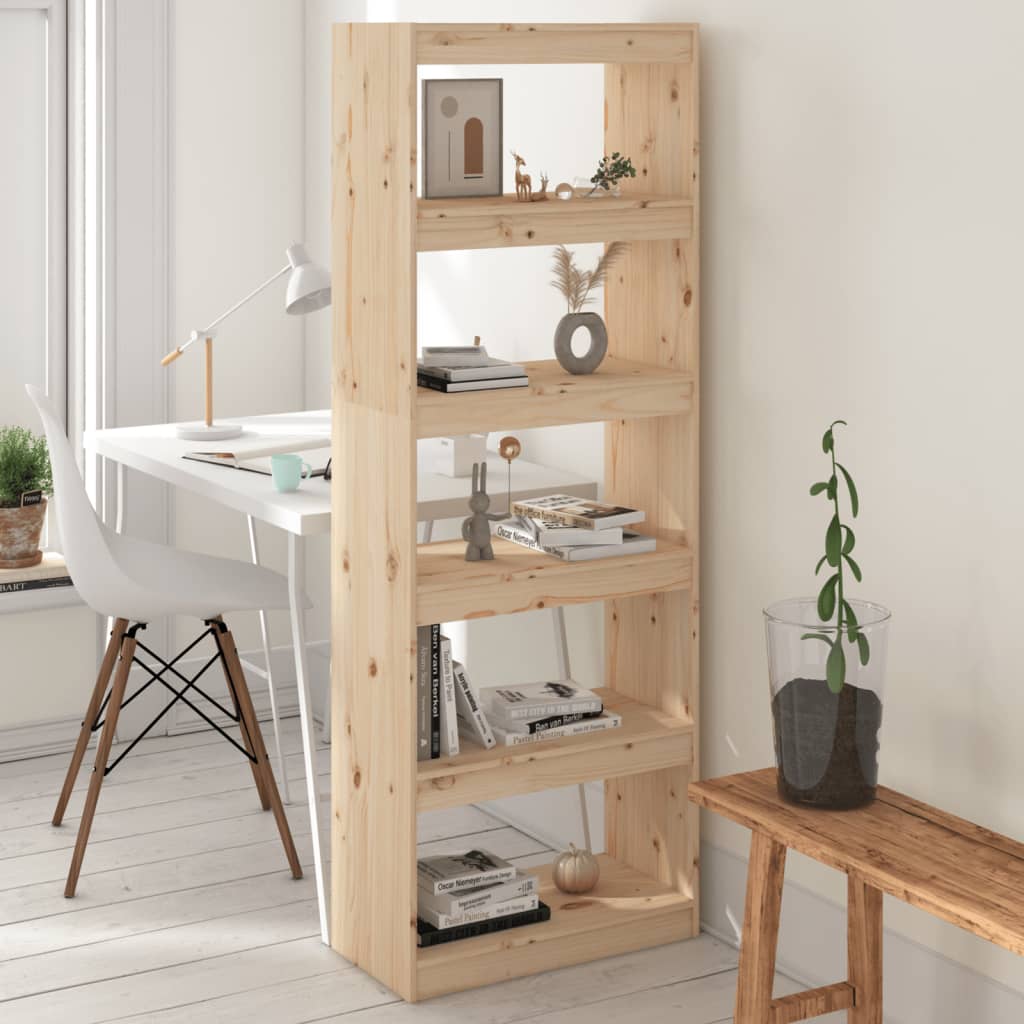 Book Cabinet/Room Divider 60x30x167.5 cm Solid Wood Pine - Newstart Furniture
