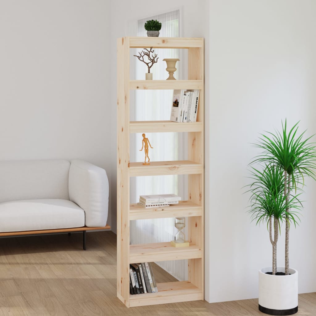 Book Cabinet/Room Divider 60x30x199.5 cm Solid Wood Pine - Newstart Furniture
