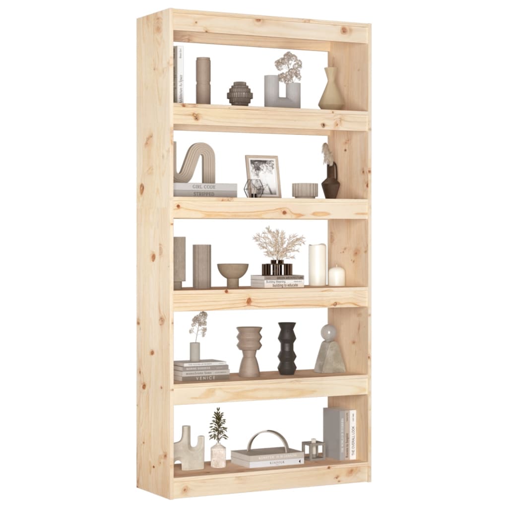 Book Cabinet/Room Divider 80x30x167.4 cm Solid Wood Pine - Newstart Furniture