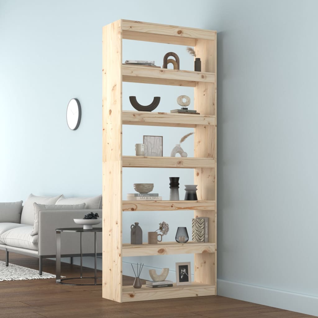 Book Cabinet/Room Divider 80x30x199.5 cm Solid Wood Pine - Newstart Furniture